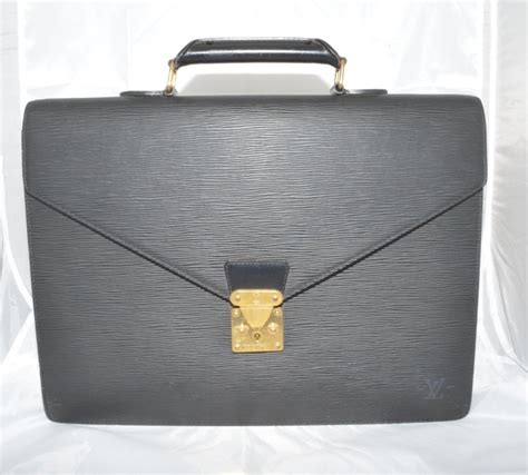 louis vuitton epi briefcase black|louis vuitton briefcase hard.